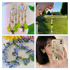 320шт 8 стиля прозрачные акриловые подвески&nbsp;TACR-TA0001-18