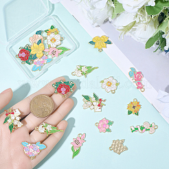 24шт 12 стиля подвески из сплава с эмалью&nbsp;ENAM-BM0001-02