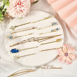 6 упаковка 6 вида шпилек для волос из цинкового сплава&nbsp;PHAR-SP0001-01B