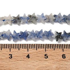 Натуральное синее пятно нитки из бисера яшмы&nbsp;G-F817-A12-01