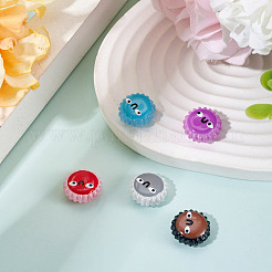 5 шт. разноцветные стеклянные бусины&nbsp;LAMP-TA0001-86