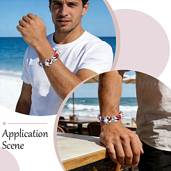 Bracelet à maillons en acier inoxydable (2 pièce)&nbsp;BJEW-CN0001-26