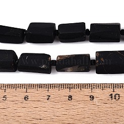 Natürliche schwarze Turmalin Perlen Stränge&nbsp;G-N362-08A-01