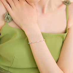 DIY пластиковые жемчужные овальные бисерные латунные звенья браслет-цепочка наборы для изготовления ожерелья&nbsp;DIY-TA0009-62