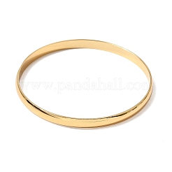 Pulseras lisas de acero inoxidable 304 para mujeres y hombres.&nbsp;BJEW-Z167-01G-02