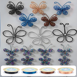 4 рулон медной проволоки 4 цветов для изготовления ювелирных изделий&nbsp;CWIR-LP0001-22A-02