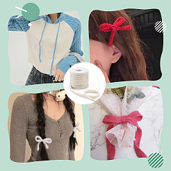 10 ярд однотонных ажурных полиэстеровых лент&nbsp;OCOR-BC0009-18A