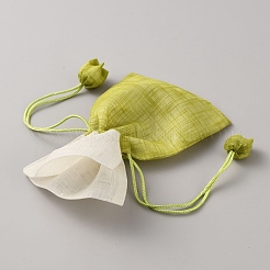 Stoffbeutel mit 3D-Blumenstickerei und Kordelzug&nbsp;ABAG-WH0048-88E