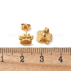 Серьги-гвоздики из нержавеющей стали 304 для женщин&nbsp;LS-EJEW-Z092-01G-04