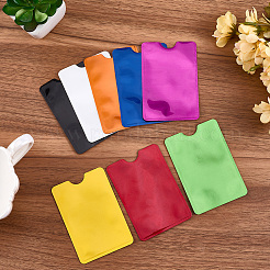 32 шт. 8-цветный держатель для удостоверения личности из алюминия и пластика&nbsp;AJEW-CN0004-15