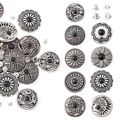 9 стиль заклепки из сплава декоративные&nbsp;BUTT-SW0001-04A