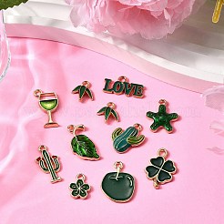 20шт 10 стиля сплава эмалевые подвески&nbsp;ENAM-FP0002-41