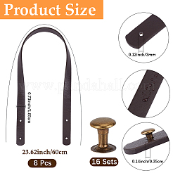 8 sac à poignées en cuir PU&nbsp;FIND-CL0002-40B