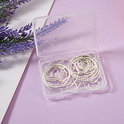 52шт 10 стильных латунных соединительных кольца&nbsp;KK-YS0001-07