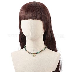 Ожерелья с кулонами из змеиной латуни с микро-паве для женщин&nbsp;NJEW-JN03987-02