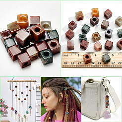 20 шт. натуральный индийский агат драгоценный камень европейские бусины&nbsp;G-NB0005-89A