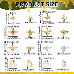 16шт 8 стиля латунные подвески&nbsp;KK-BC0015-18