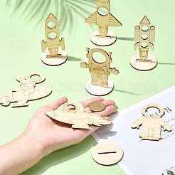 7 стили деревянные ремесленные принадлежности&nbsp;WOOD-CJ0002-29