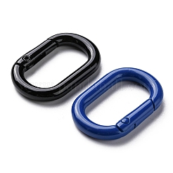 10 anneaux de porte à ressort en alliage peints à la bombe&nbsp;FIND-YW0001-83