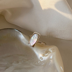 Открытые кольца-манжеты из латуни и ракушек для женщин&nbsp;FS-WGA6CCE-01