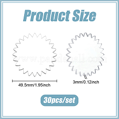 1 комплект прозрачных акриловых пустых значков&nbsp;AJEW-BC0008-07C