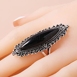 Anillos de dedo de aleación de ojo de caballo con resina&nbsp;FS-WG13A66-04