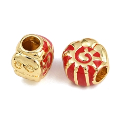 Латунные европейские эмалевые бусины&nbsp;KK-D421-10G-02