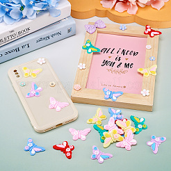 30шт 6 цвета пластиковых кабошонов&nbsp;KY-TA0001-30