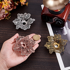 3 шт. двухцветный держатель для хрустального шара из сплава&nbsp;AJEW-GA0009-67