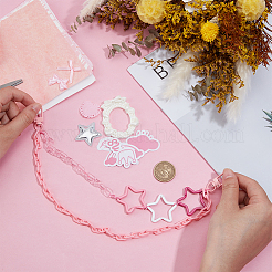 Акриловая звезда подвеска железная цепочка сумка декоративные цепи&nbsp;HJEW-OC00302