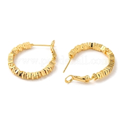 Aretes de latón chapado en rejilla&nbsp;EJEW-U012-09G