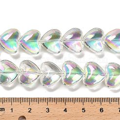 Стеклянные бусины с гальваническим покрытием &nbsp;EGLA-B008-01A-HR01