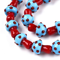 Chapelets de perles vernissées manuelles&nbsp;X-LAMP-N024-09H