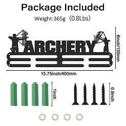 Модная железная вешалка для медалей&nbsp;ODIS-WH0021-302