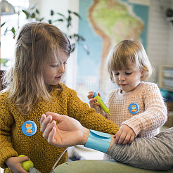 Брошь из белой жести&nbsp;JEWB-WH0012-037