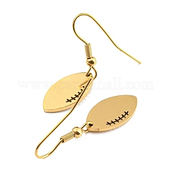 Orecchini pendenti in acciaio inossidabile 304 con placcatura sotto vuoto pvd&nbsp;EJEW-B032-01G