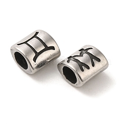 Ovale con perline in acciaio inox 304 a forma di costellazione&nbsp;STAS-E215-05AS-07