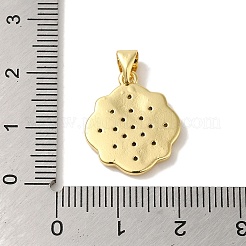 Покрытие стойки латунь микропаве прозрачные подвески из кубического циркония&nbsp;KK-P267-07G