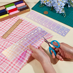 Акриловая швейная линейка для пэчворка&nbsp;DIY-WH0698-018F