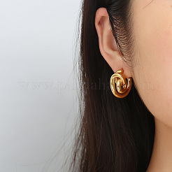 Boucles d'oreilles à tige en acier inoxydable 304 pour femmes&nbsp;WGF252D-01