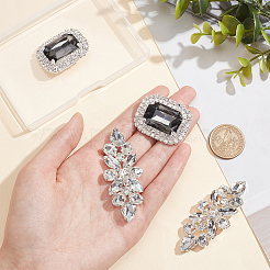 4 шт. 2-х стильные литые пряжки для обуви&nbsp;FIND-NB0003-81