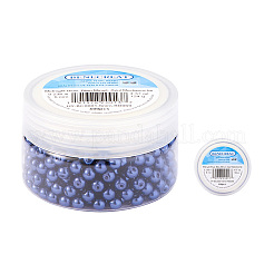 Perle tonde di perle di vetro tinte ecologiche&nbsp;HY-BC0001-6mm-RB069