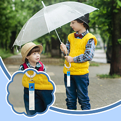 Брелок для ключей из искусственной кожи и хлопка с именным маркером&nbsp;AJEW-WH0514-034