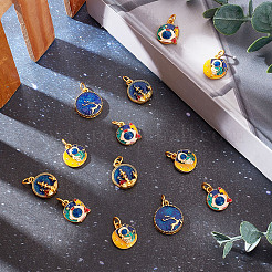 Подвески из сплава эмали 20шт 4 стиля&nbsp;ENAM-SC0003-18