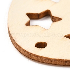 Bricolage en forme d'oeuf fait à la main évider le bois de graffiti&nbsp;WOOD-G007-01B