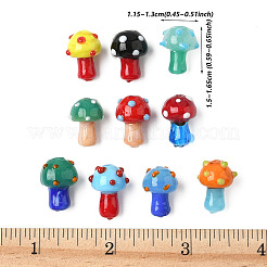 20шт 10 цвета бусины лэмпворк ручной работы&nbsp;LAMP-FP0001-07