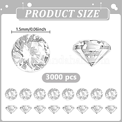 3000 Stück Zirkonia-Cabochons&nbsp;ZIRC-GO0001-03A