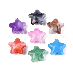 Perles acryliques opaques de deux tons&nbsp;OACR-Q199-31