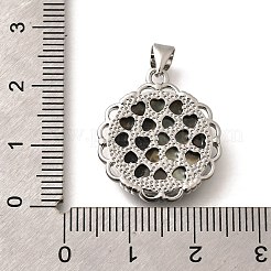 Латунь с резными подвесками из натуральных ракушек&nbsp;KK-Z091-05P-02