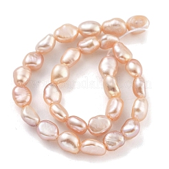 Fili di perle di perle d'acqua dolce coltivate naturali&nbsp;PEAR-P062-24C-X